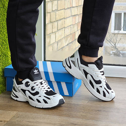 Мужские Кроссовки Adidas Astir White-Black Белые Адидас Натуральная ...