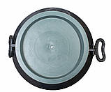 Бочка 100 л пластикова чорна технічна ємність для води, бідон із широкою горловиною для зберігання, фото 5