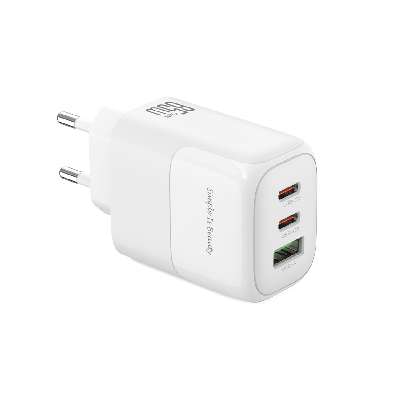 Мережевий зарядний пристрій XO L139 (2USB-С, 1USB, 3А) PD, QC 3.0 White (L139.white), фото 1