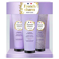 Набір косметичний Liora Flowers of Provence 3x125 мл. (гель +крем + скраб)