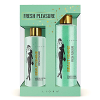 Набір для жінок косметичний Liora Fresh Pleasure 250+200 мл. (гель для душу + молочко для тіла)
