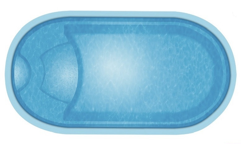 Композитний басейн Гурон Розмір: 5,20 х 2,80 х 1,4 м, фото 1