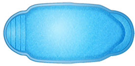 Композитний басейн Ельдорадо Розмір: 9,20 х 4,30 х 1,10 - 1,70 м, фото 1