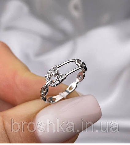 Срібне кільце шпилька, фото 3