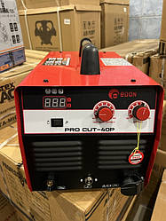 Потужний плазморіз Edon Pro CUT 40P (з компресором) : 6.8 кВт, струм 40 А, ККД 85%, товщина різу 12 мм, зі вбудованим компресором