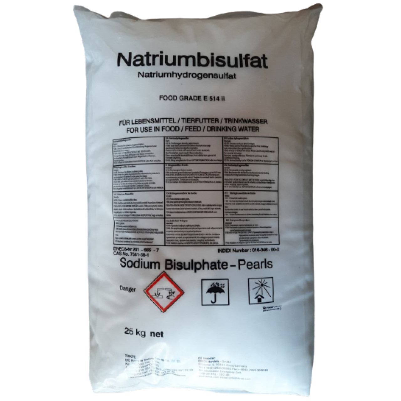 РН мінус гранули засіб для зниження рівня рН води в басейні Сплеш 25 кг