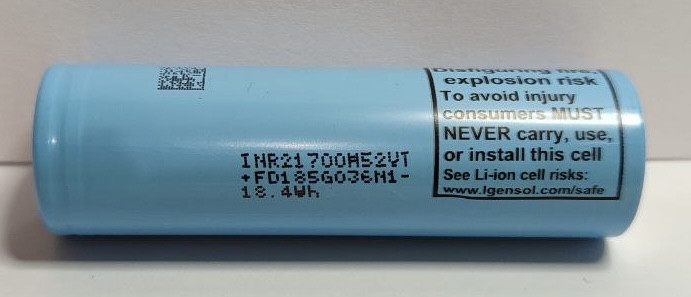 Акумулятор LG INR21700 M52VT 5200mah 15A 3.7V, фото 1