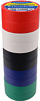 Ізострічка 0,13мм*19мм/20м Набір №1 (2 чорні+2сині+2червоні+2зелені+2білі)