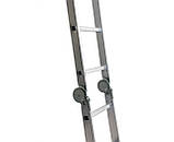 Алюмінієва драбина трансформер шарнірна Basic 4х3 чотирисекційна універсальна драбина для дому, фото 7