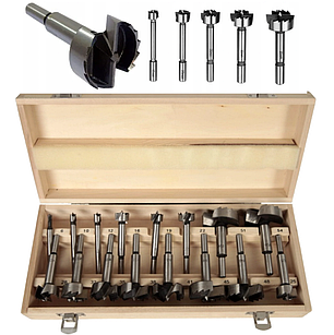 Набір фрез форстера по дереву Silver S10470 6-54 мм 16 шт, фото 1