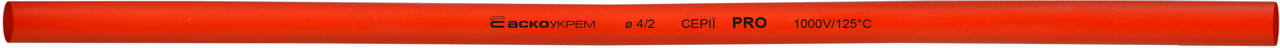 Термоусаджувальна трубка 4,0/2,0 шт. (1м) червона серії PRO