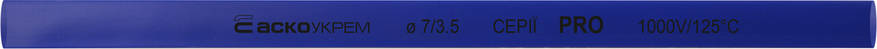 Термоусаджувальна трубка 7,0/3,5 шт. (1м) синя серії PRO, фото 1