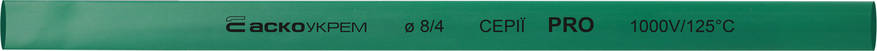 Термоусаджувальна трубка 8,0/4,0 шт. (1м) зелена серії PRO, фото 1