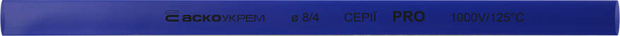 Термоусаджувальна трубка 8,0/4,0 шт. (1м) синя серії PRO, фото 1