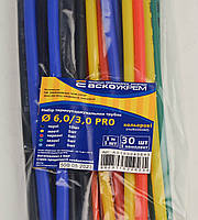 Набір термоусаджувальних трубок   6,0/3,0 PRO (кольорові)