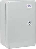 Корпус з АБС-пластику, ударостійкий, з монтажною панеллю, непрозорі дверцята, 20*30*13, IP65 серії UBox