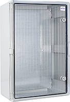 Корпус з АБС-пластику, ударостійкий, з монтажною панеллю, прозорі дверцята, 40*60*20, ІР65, серіїUBox