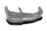 Накладка на передний бампер DPT V1 (2011-2015, черный глянец) для Mercedes C-class W204, фото 6