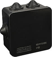 Розподільча  коробка серії UAtmo Jet Black 85*85*50 (уп. 20шт)