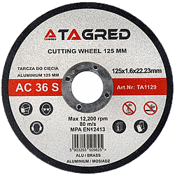 Диск для різання металу Tagred TA1129 Польща Диск по металу