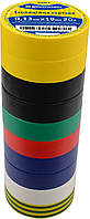 Ізострічка 0,13мм*19мм/20м Набір №3 (2 чорні+2сині+2жовті+1червона+1зелена+1біла+1ж/з)