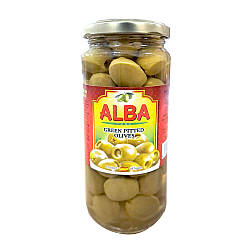 Оливки ALBA FOOD без кісточки скло 358мл