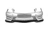 Накладка на передний бампер DPT V2 (2011-2015, черный глянец) для Mercedes C-class W204, фото 3