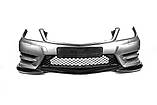 Накладка на передний бампер DPT V2 (2011-2015, черный глянец) для Mercedes C-class W204, фото 4