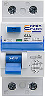 Пристрій захисного відключення  UTrust 1P+N 63А 30mА АС