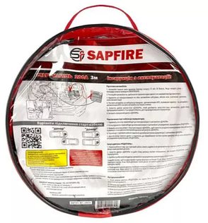 Старт-кабель 200 А 3 м SH-072 Sapfire, фото 2