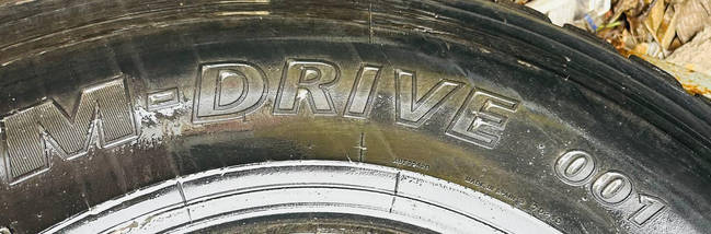Шина вантажна б у 315-80R22.5 BRIDGESTONE L 355 кар'єрна, на тягловій вісь, фото 6