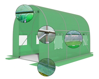 Теплиця садова плівка садовий тунель Funfit Garden розміри 3x2x2 м 6 м²