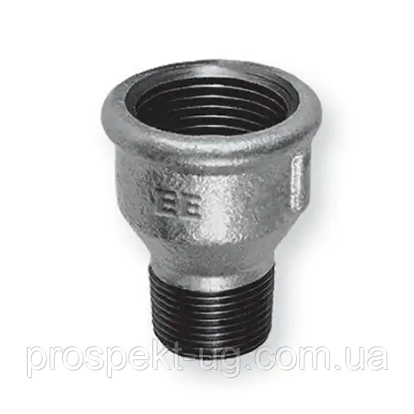 Перехідник Ду50х32 (2"х1 1/4") В-З чавунний оцинкований
