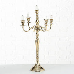 Свічник на 5 свічок Вікторія h63см золотий канделябр Гранд Презент 1016646