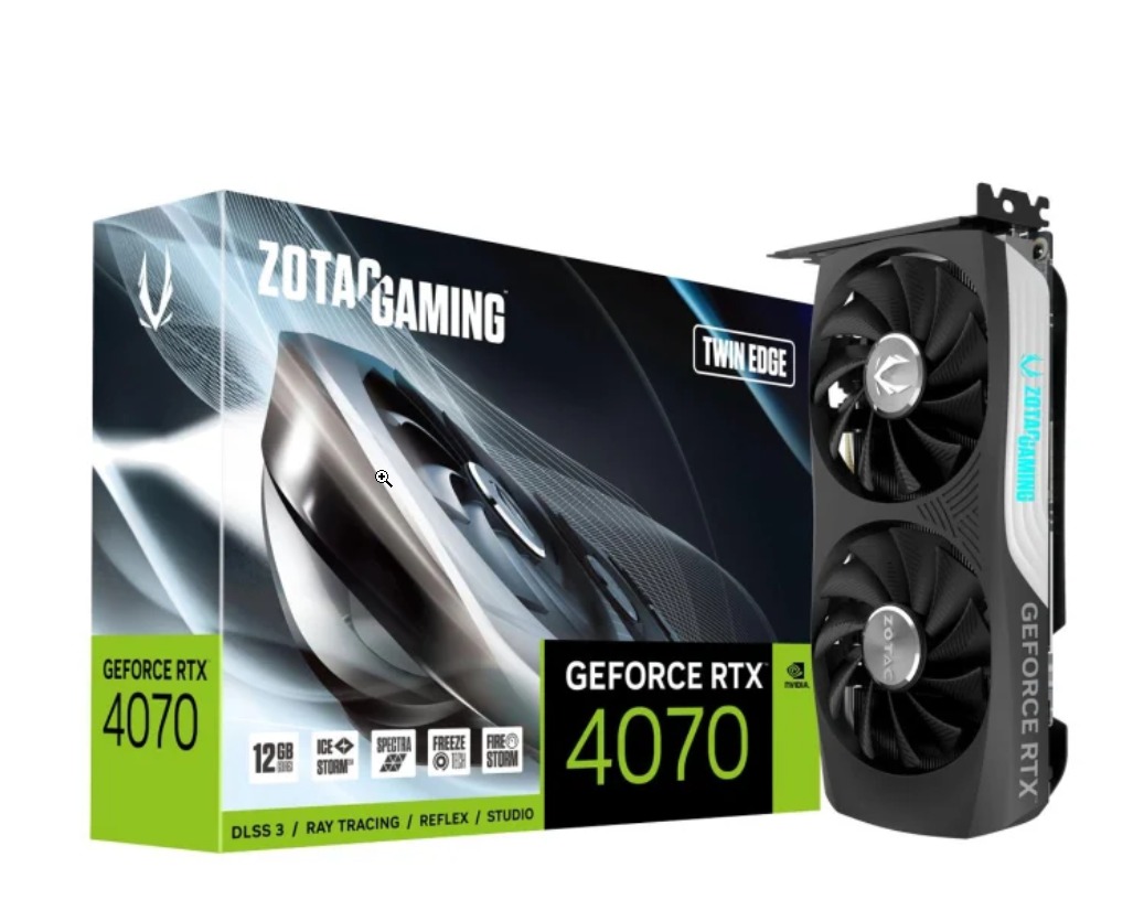 Відеокарта Zotac GeForce RTX 4070 Twin Edge 12GB GDDR6X (ZT-D40700E-10M)