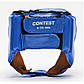 Боксерський шолом для змагань Leone Contest Blue. Шлем боксерский Leone Contest. Розмір L, фото 4