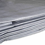 Тент 160 г/м2 5 мх8м "PLANDEKA" покривний тарпауліновий захисний тент від дощу, снігу, сонця для дачі, авто, бас, фото 4