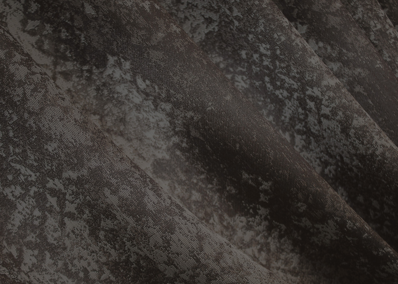 Шторна тканина льон "Мармур Al-9". Колір венге з сірим. Код 1640ш, фото 1