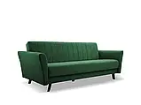 М'який розкладний прямий диван Linea (зелений темний), фото 2