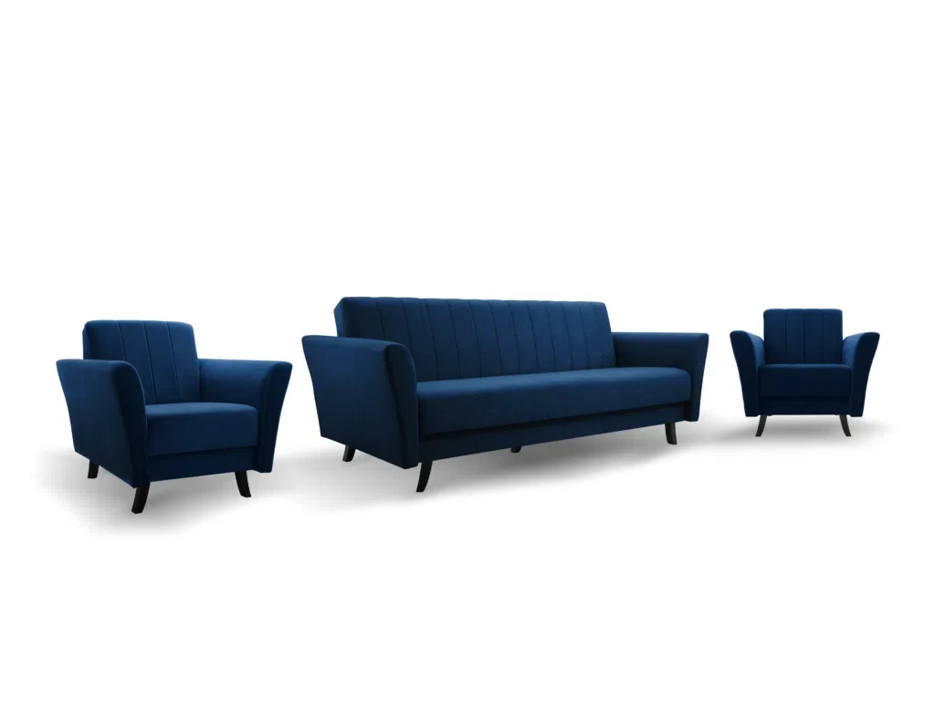 Комплект м'яких меблів Linea (синій темний), фото 1