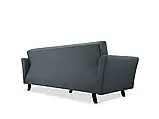 М'який розкладний прямий диван Linea (сірий темний), фото 6