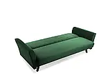 М'який розкладний прямий диван Linea (зелений темний), фото 4