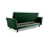 М'який розкладний прямий диван Linea (зелений темний), фото 5