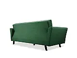 М'який розкладний прямий диван Linea (зелений темний), фото 6