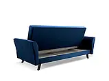 М'який розкладний прямий диван Linea (синій темний), фото 5