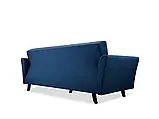 М'який розкладний прямий диван Linea (синій темний), фото 6