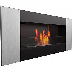 Біокамін Kratki DELTA 2 чорний VERTICAL зі склом і із сертифікатом TUV