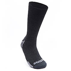 Шкарпетки для чоловіків із мериносу SENSOR HIKING MERINO чорно-сірі 39-42 N