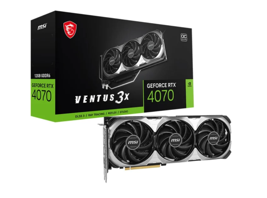 Відеокарта MSI GeForce RTX 4070 VENTUS 3X E1 OC 12GB GDDR6 (RTX 4070 VENTUS 3X E1 12G OC)