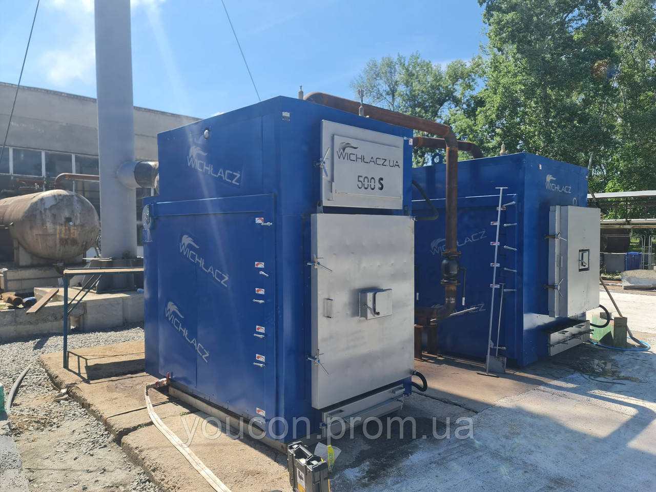 КОТЕЛ WICHLACZ (ВІХЛАЧ) GKS 500 КВТ НА ТЮКАХ СОЛОМИ, ДРОВАХ, ВУГІЛЛІ